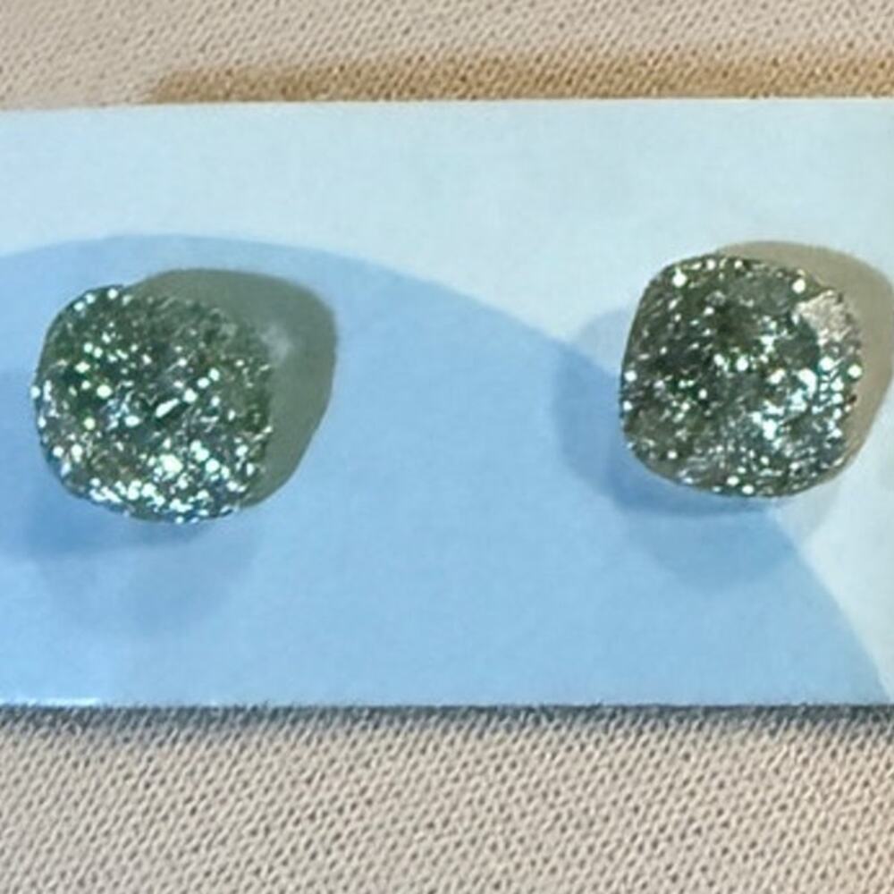 REVOLVE PETER & JUNE NWT Minimalist Faceted Acetate Stud Earrings Nickel Free